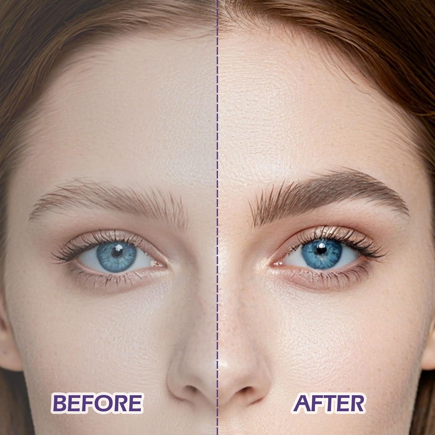 Tattoo Eyebrow Gel Easy Peel Off,Semi Permanent Eyebrow Gel,Eyebrows Tattooed Waterproof,Sweatproof,Eyebrow Stain,Natural-Looking, Long-Lasting,Black